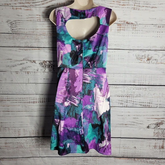 Speechless jewel tone abstract dress - Picture 4 of 4